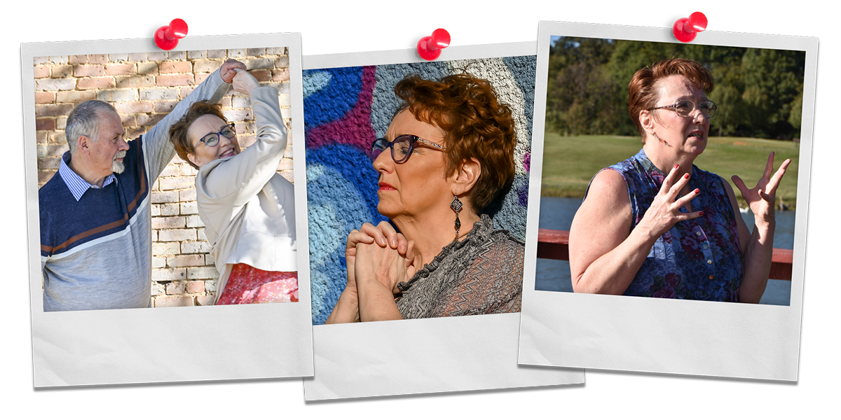 collage of polaroid images of Coach Delisa